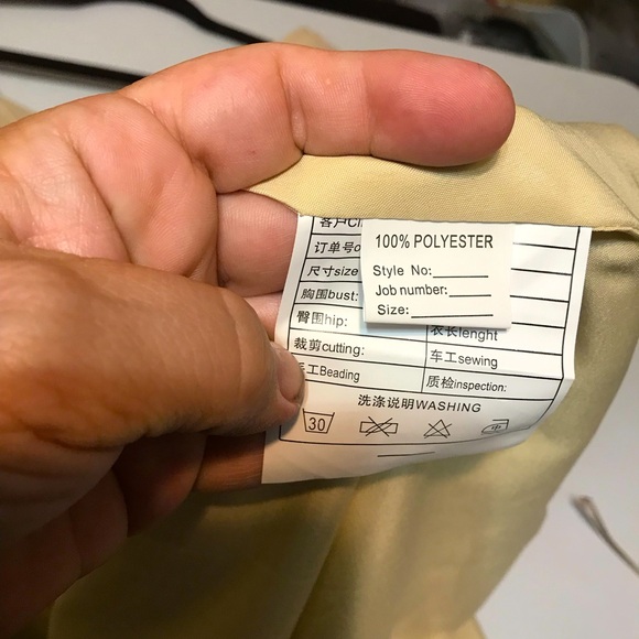 NWOT Buttercream Chiffon Dress - Picture 7 of 8